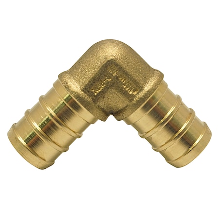 Apollo 1/2 in. Brass PEX Barb 90 Elbow Jar (40 Pack), 40PK APXE1240JR
